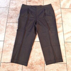 Canali 100% Quality Wool dress pants. Elegant Vintage pleats & cuffs Excellent